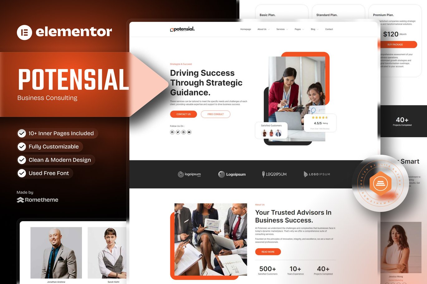 Potensial – Business Consulting Elementor Template Kit